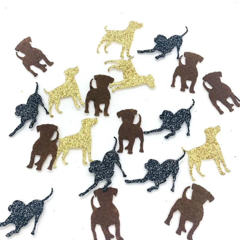 Décoration de fête joyeux anniversaire pour animaux de compagnie maison paillettes Labrador fournitures pour enfants bricolage chien décor Table accessoires Golden Retriever