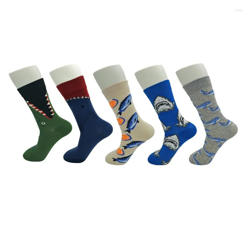 Men's Socks Men Colorful Happy Casual Crew Cotton For All Seasons Big Size EUR39-46 Or US7-10.5 Item Code HSAG8