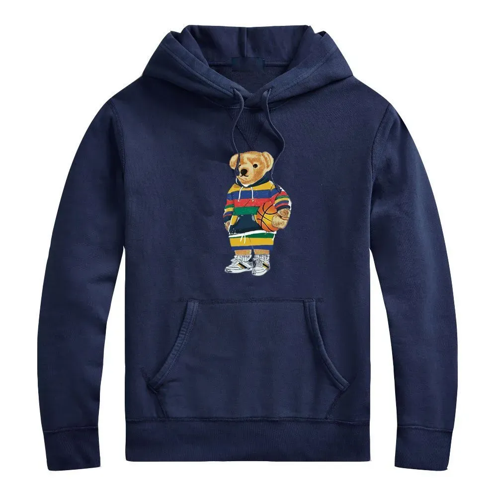 Herrtröjor RL Designer Män stickar tröja Polos björn broderi S pullover crewneck stickad långärmad avslappnad tryckt mens asiatisk storlek jxfp