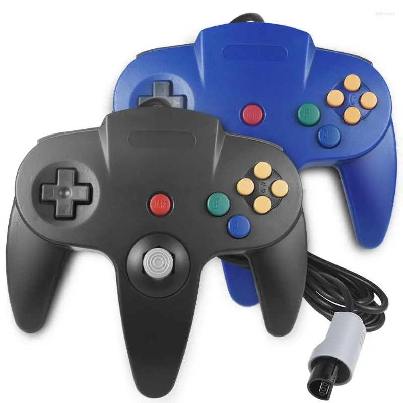 Oyun Kontrolörleri N64/USB Gamecube Denetleyici Kablolu Gamepad Joystick Kontrol N64 USB Bağlantı Noktası Oyun Joypad Aksesuarları