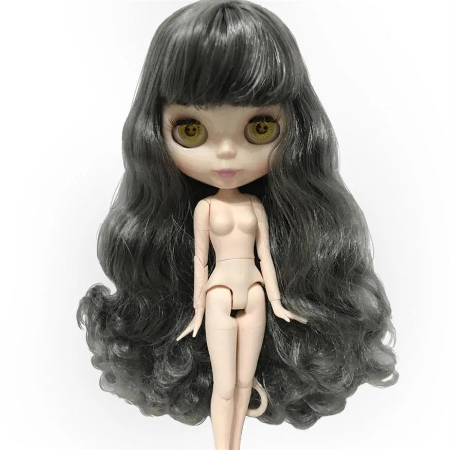 Blythe 17 Action Doll Naken Dolls Body Change en mängd olika stilar Curly Short Straight Anpassningsbar hårfärg188p
