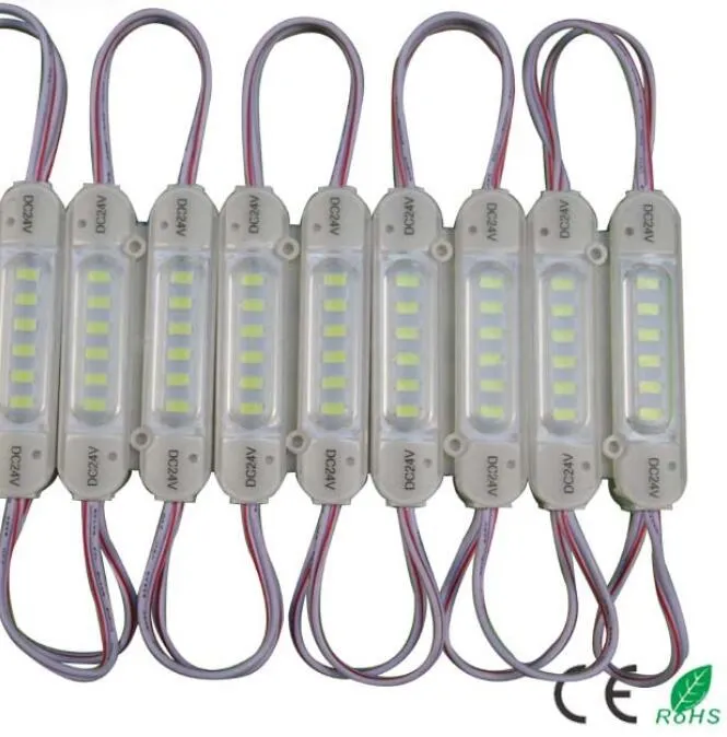 DC 12V 5730 6LELS LED الوحدات النمطية المقاومة للماء IP67 حقن مصباح لعلامات الإعلانات الإضاءة الخلفية لافتة المتجر