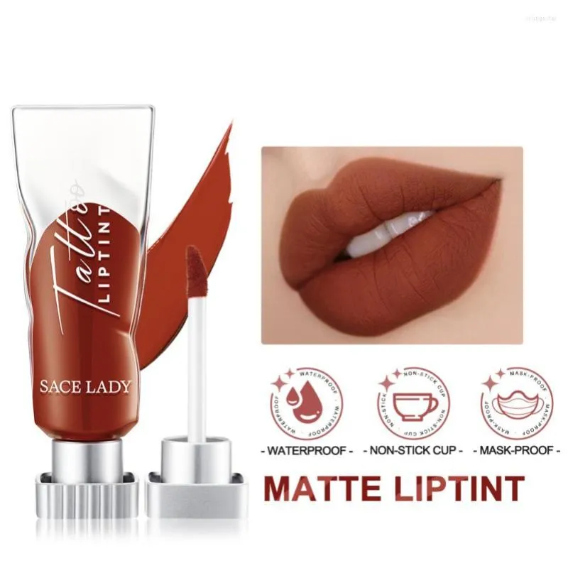 Lip Gloss 4 Colors Mirror Glaze 오래 지속되는 수화가 아닌 컵은 립스틱 메이크업 스틱을 희미하게하지 않습니다.