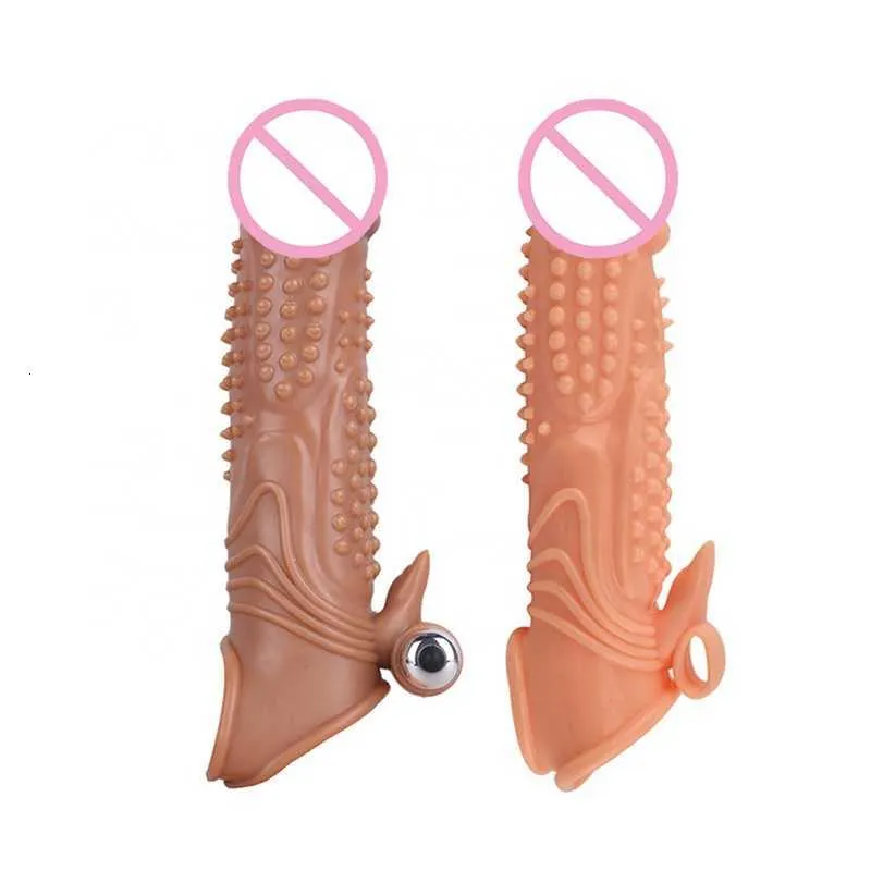 Extensions Penis Enlargement Reusable Extension Sleeves Cock Rings Adults Intimate Goods Extender 5RA0