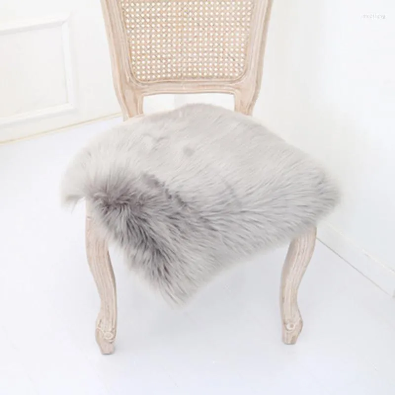 Kudde mjuk fluffig stol täcke sittplats matta plysch päls matta matta lämplig för vardagsrum mat sovrum studie