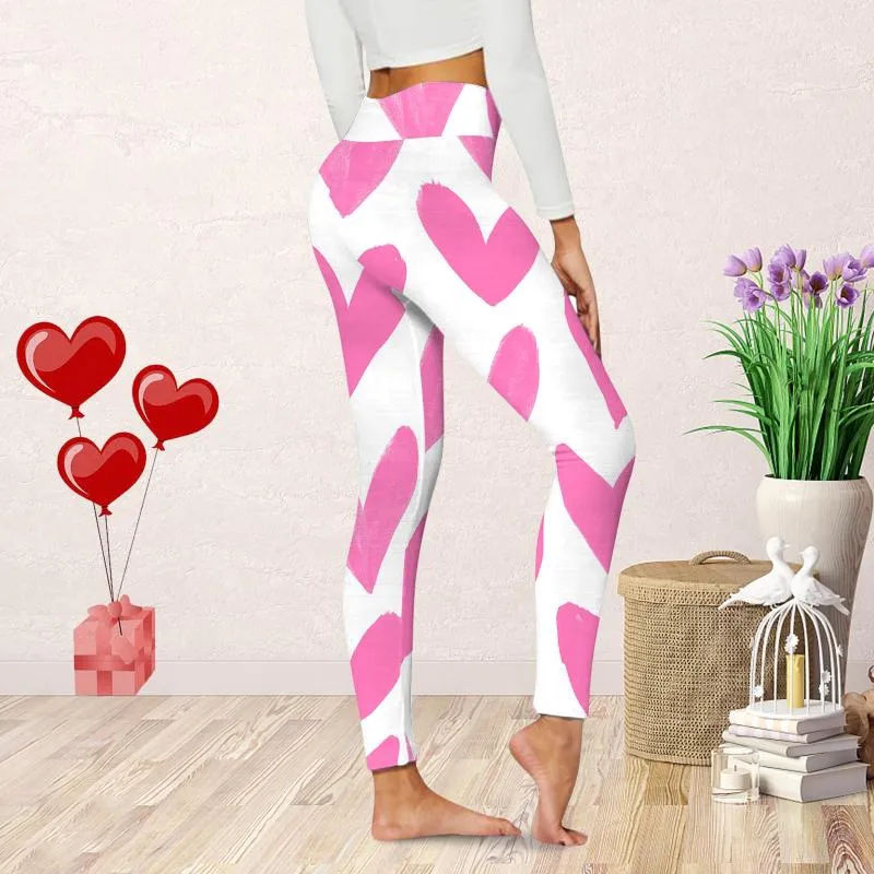 Womens Leggings Ladies Yoga Cute Printed Valentine Day Casual Work For Women  Dress Pants The Office From 13,42 €