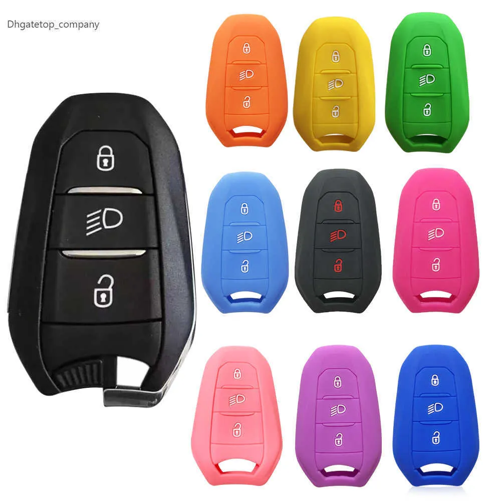 Shell Cover Halter Auto Schlüssel Fob Fall 5008 DS5 DS6 Für Peugeot 208 DS3 Für Citroen C4 C5 X7 Silikon gummi Smart-Remote-Key Abdeckung