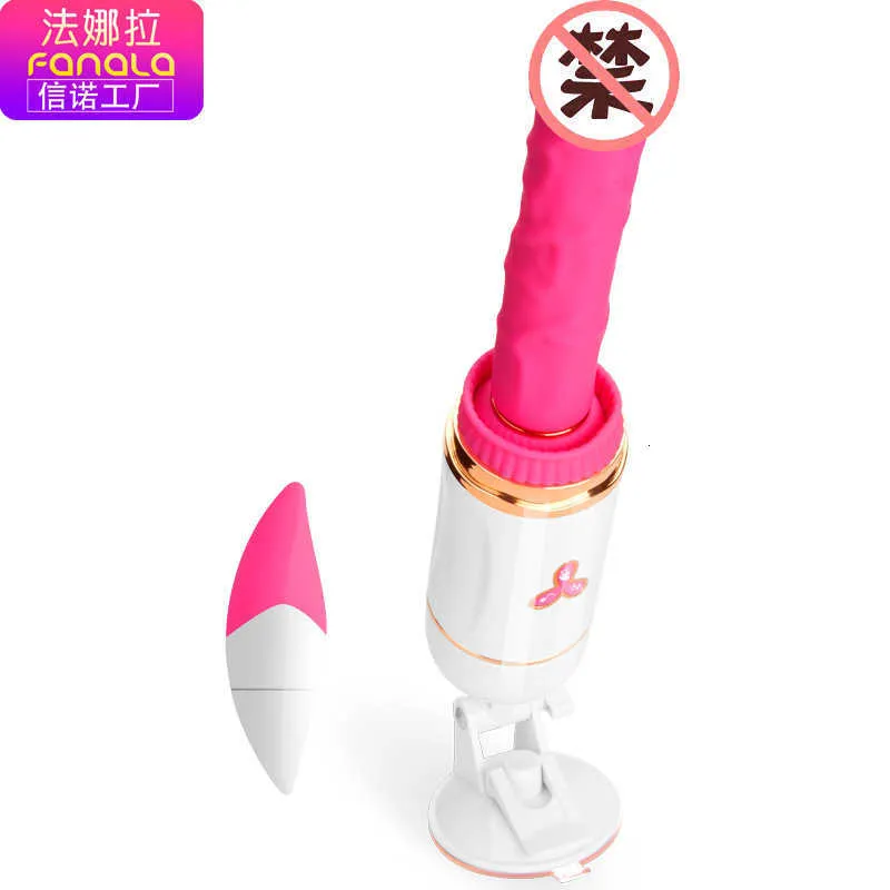 Sex Toy Gun Machine Machine Fanala Telescopic Female Wireless Penis Automatisk infogning Masturbator Vuxenprodukter