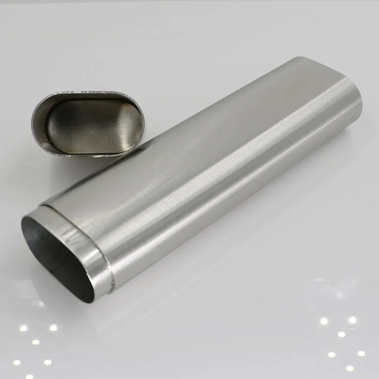 Portable Double Cigar Tube stainless steel Storage Box Smoking Stash Case Tobacco Cigarette Preroll Rolling Packing Container