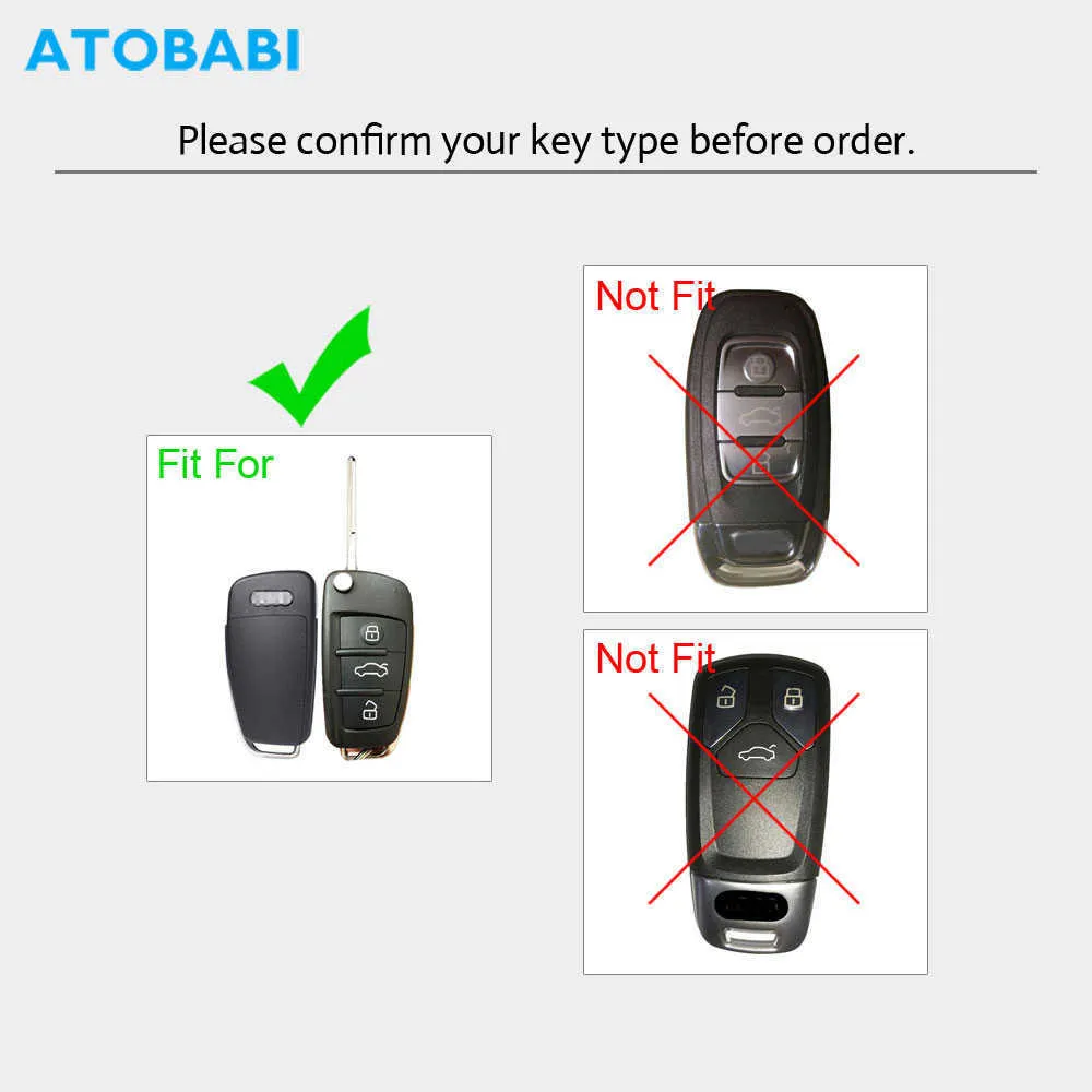 Llavero Audi Funda De Silicona Para Llave De Coche, Carcasa Para Audi A1 A3 A4 A5 A6 A7 A8 R8 TT S5 S6 S7 S8 Sq5 Q5 Q7 Rs4, Funda Plegable Para