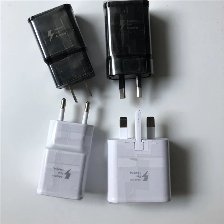 100PC /lot Adaptive Fast Charging USB Wall Quick Charger Full 5V 2A Adapter US EU Plug For Samsung Galaxy S20 S10 S9 S8 S6