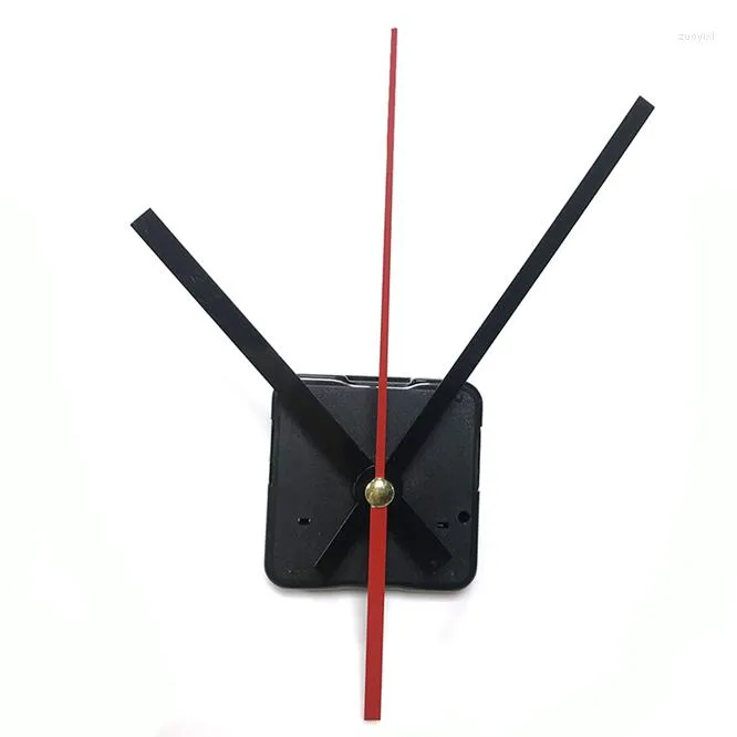 Horloges murales 10 ensemble silencieux grande horloge à Quartz mécanisme de mouvement noir rouge mains réparation outil pièces Kit bricolage ensemble 9/12/15/17/20/24mm