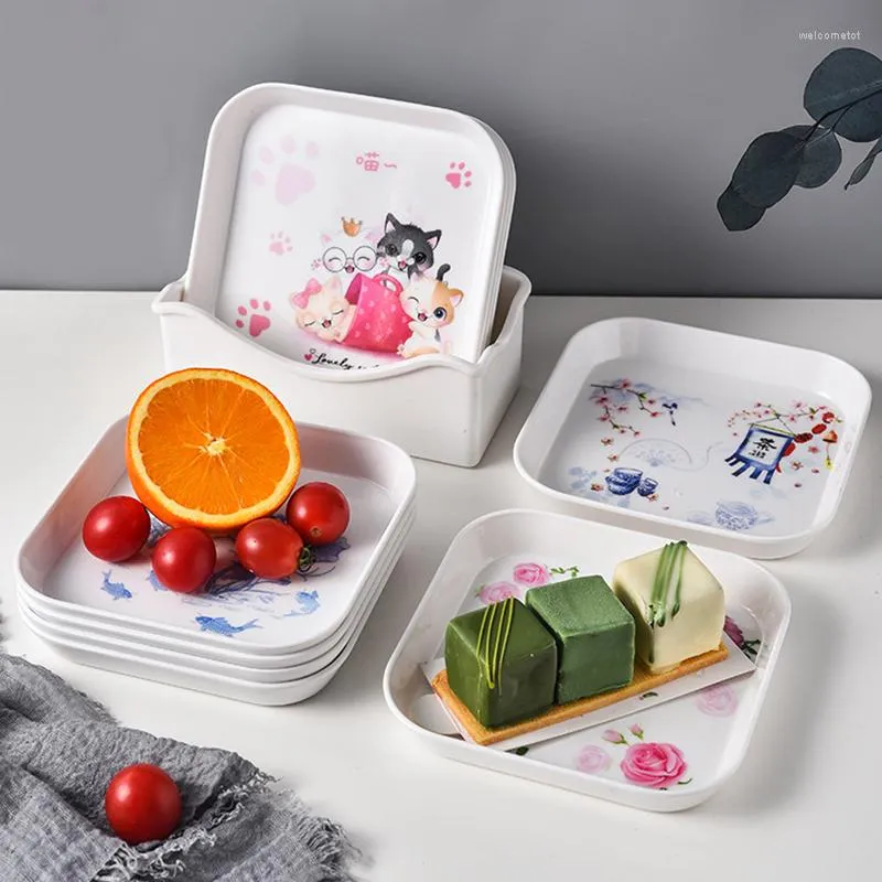 Borden glazuur patroon klein snackgerecht groente cake lade eettafel accessoires feest par gebruiken plastic dessertcontainer