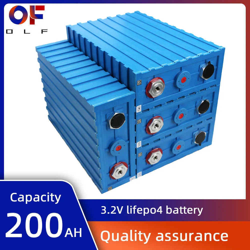 200AH LiFePO4 Deep Cycle Solar Battery 3.2V Lithium Iron Phosphate DIY ...