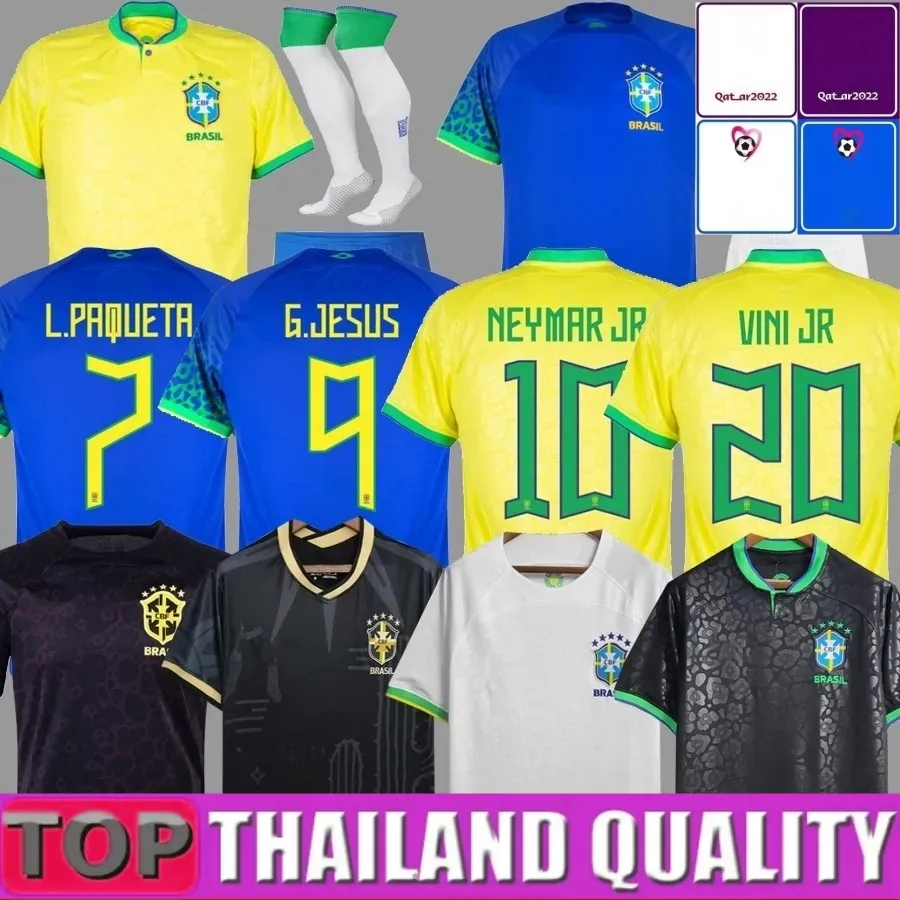 2022 BRAZIL Soccer Jersey KIDS KITS Camiseta De Futbol PAQUETA