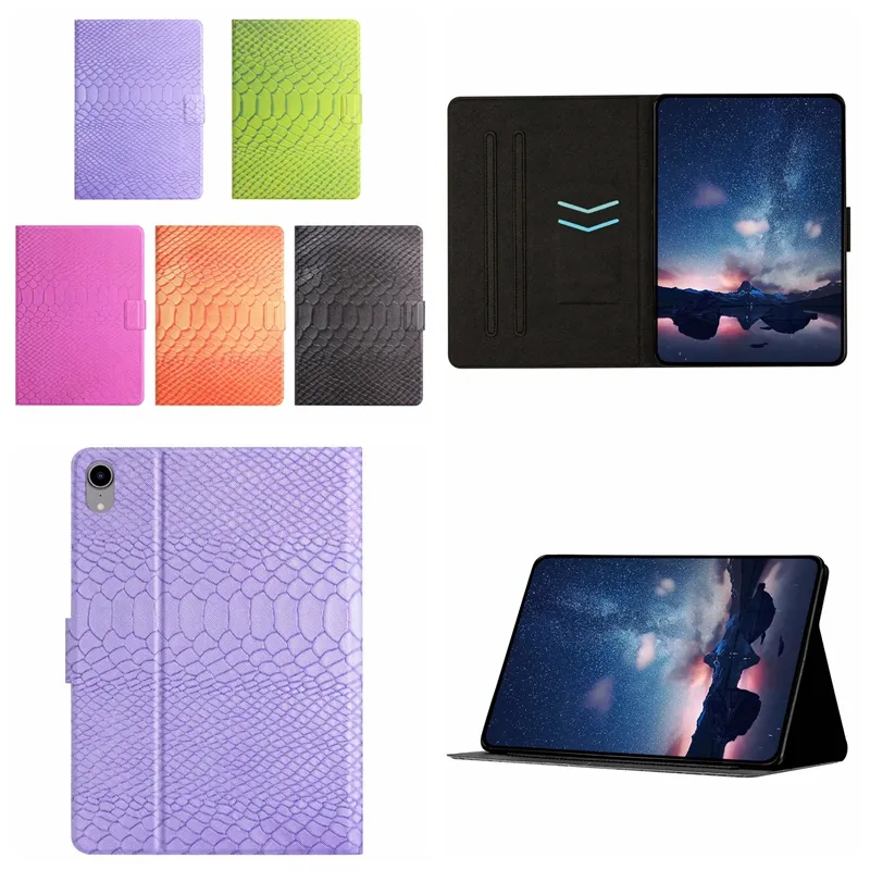 Crocodile Leather Wallet Cases For Ipad 10.9 2022 Air Air2 9.7 Pro 11 Air4 10.9 10.2 10.5 Fashion Snake Croco PU Credit ID Card Slot Flip Cover Holder Book Tablet Stand Pouch