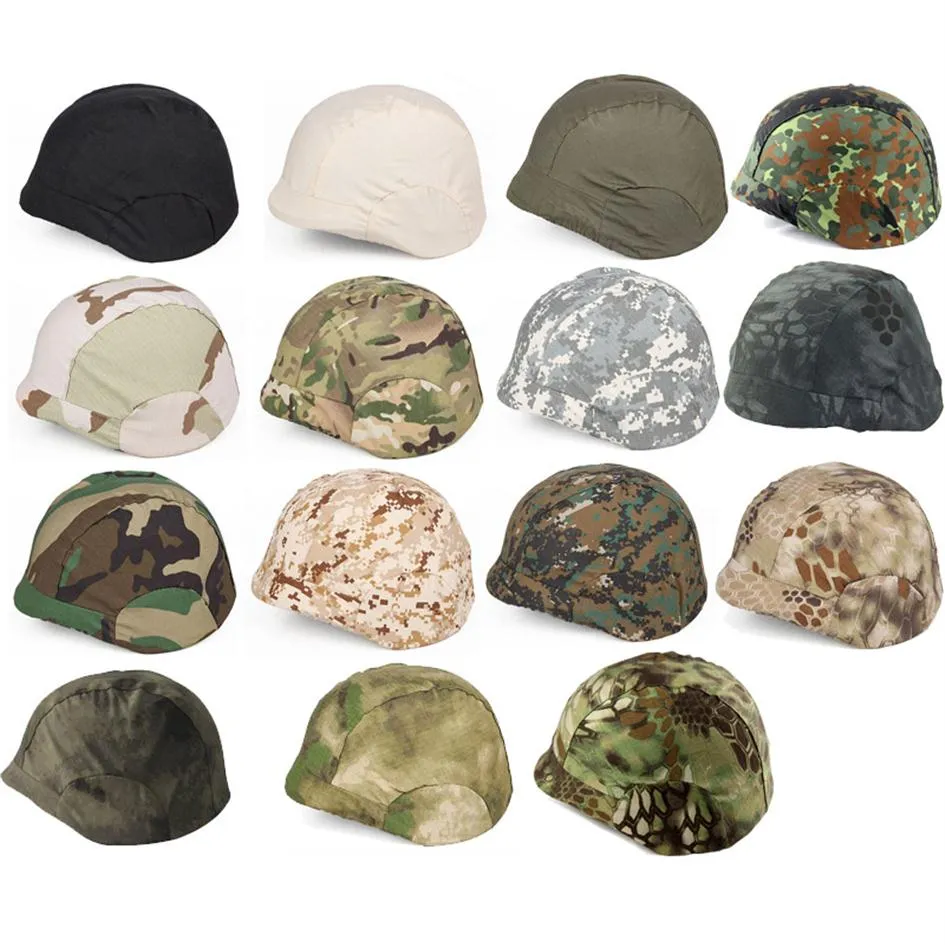 Couverture de casque de sport extérieur Airsoft Gear Accessory Tactical Mutil Colors Camouflage Tissu pour le casque M88 NO01-132307F