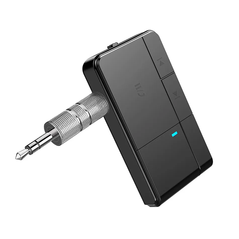 Kit mains libres Bluetooth pour voiture, récepteur Bluetooth 5.0, prise Jack 3.5mm, adaptateur récepteur Audio AUX Portable J20