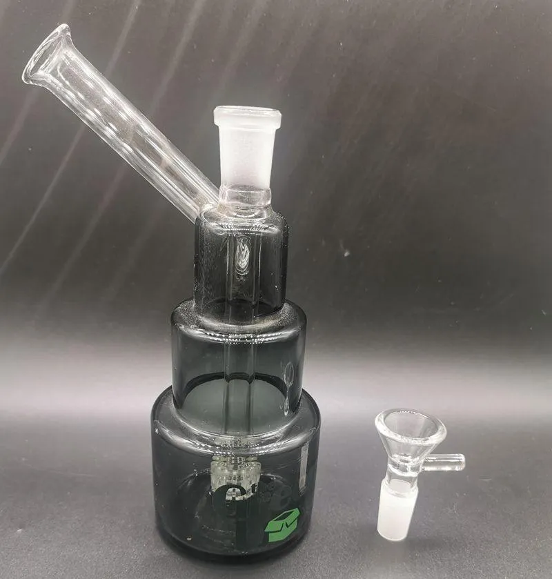 Mini 6,5 inch Hitman Glass Water Bong Hookahs met kommen vrouwelijke 14 mm cake vorm dab rig voor roken