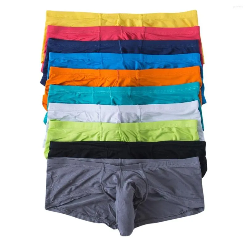 Underbyxor herrboxare shorts elefantstam thongs underkläder sexiga underkläder andas elastiska modala bikini herrar trosor