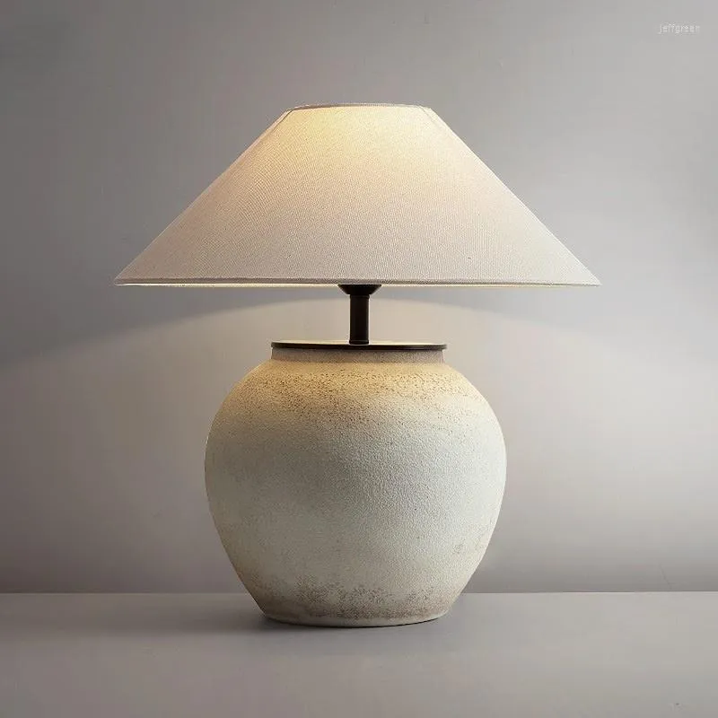 Tafellampen 50x53 cm Japanse stijl aardewerk pot keramische lamp voor woonkamer stille homestay ontwerper slaapkamer bedram neo