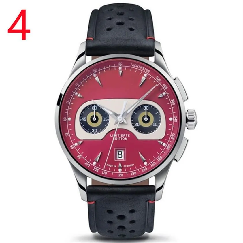 2021 Montres de luxe pour hommes de haute qualité série six points Tous les cadrans fonctionnent Montre à quartz pour hommes Top marque horloge Forme ronde Mode Cadeau272T