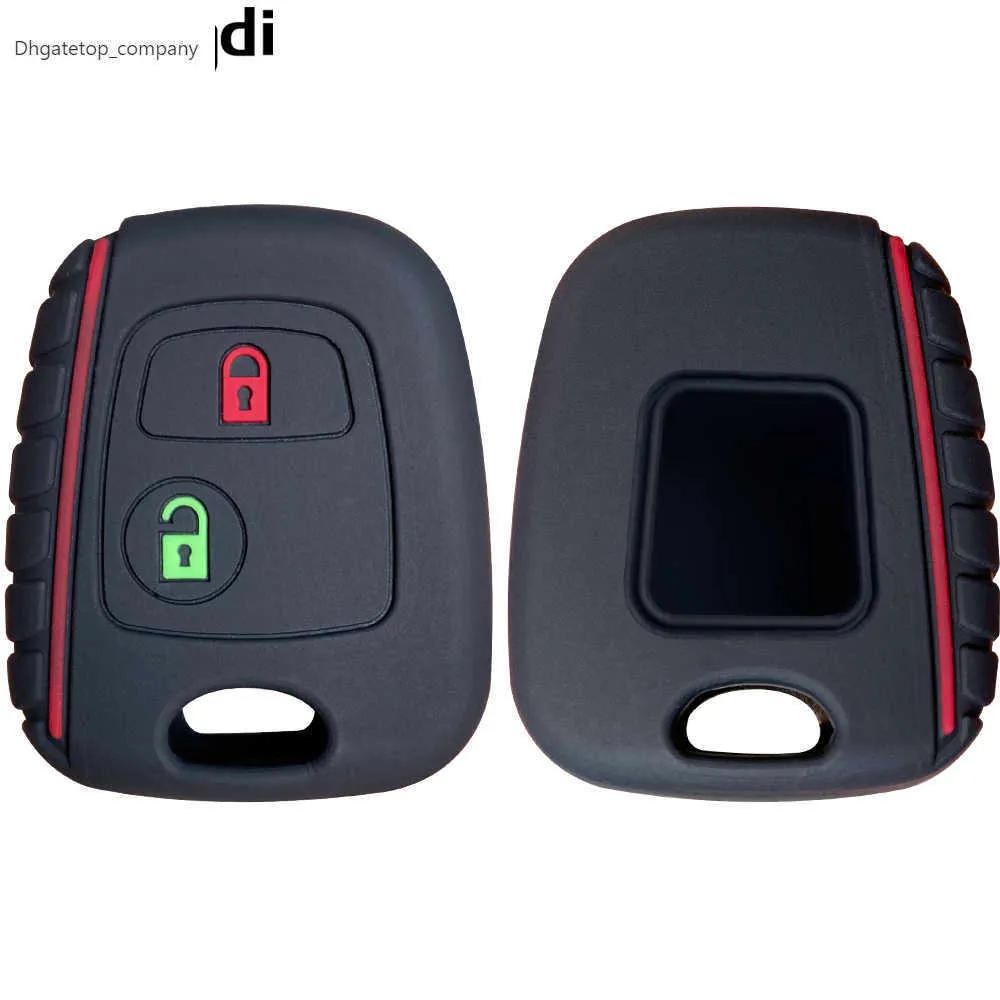 Silicone Remote Car Chave da capa da caixa da caixa para Citroen C1 C4 C2 C3 Berlingo Xasara Picasso para Peugeot 107 207 307 407 206 306 406