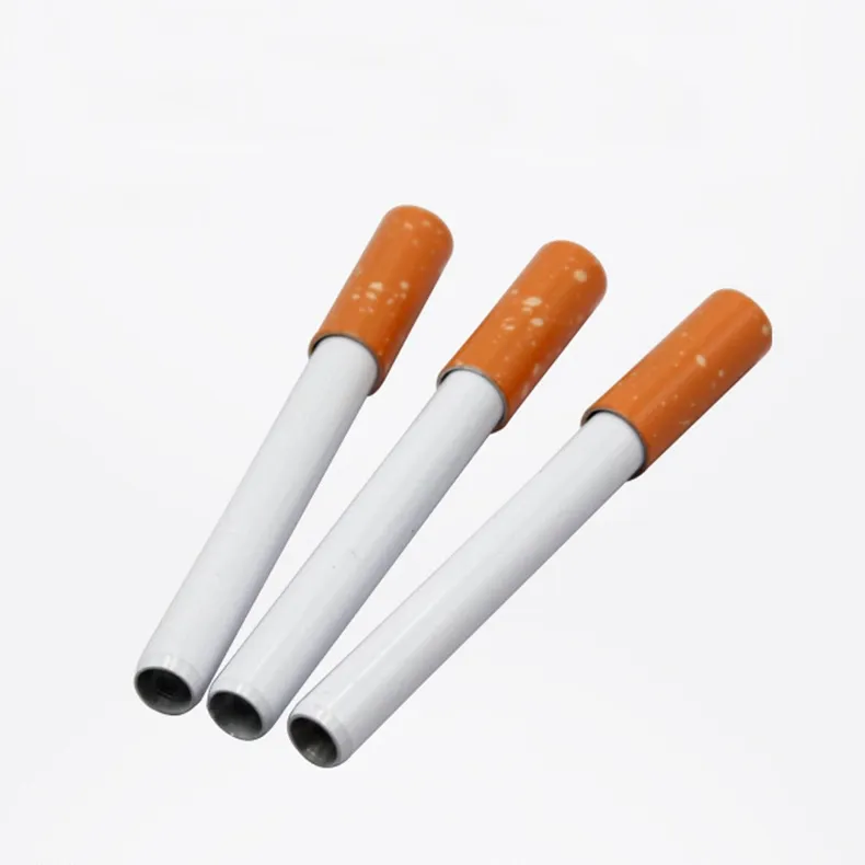 Mini Smoking Aluminium Alloy Pipes Dry Herb Tobacco Cigarette Holder Catcher Taster Bat Spring Expansion Telescoping Filter Dugout One Hitter Digger Tip DHL