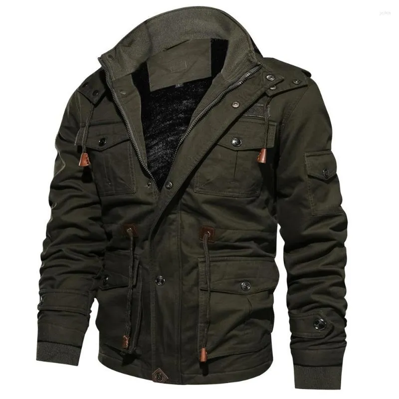 남성용 재킷 남자 겨울 코트 양털 도우드 후드 캐주얼 열 열병 두꺼운 따뜻한 겉옷 남성 군사 파카 5xl