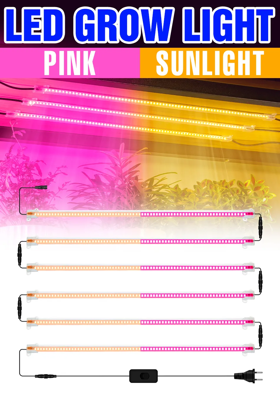 LED Full Spectrum Phyto Lamp Grow Light Greenhouse Hydroponics Flower Seeds Growing System glödlampa 220V Phytolamp för växter