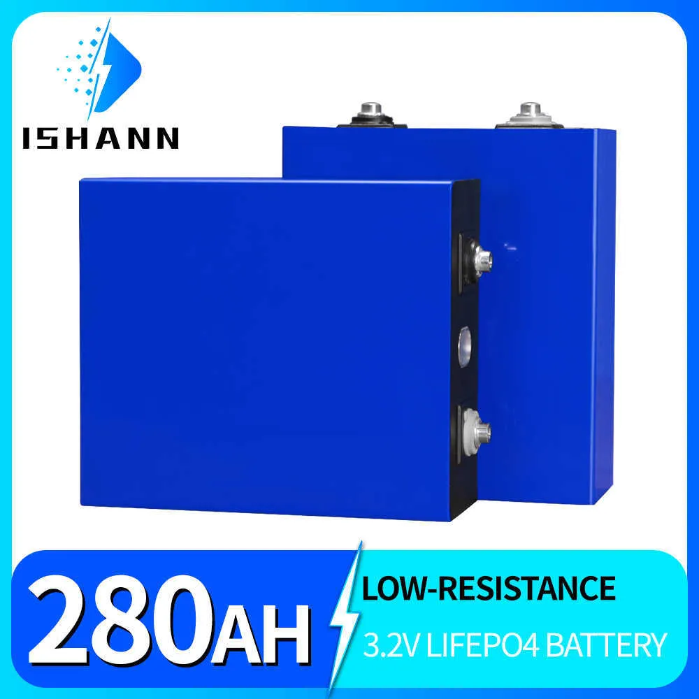 1/4/8/16/32PCS 3.2V 280AH LIFEPO4 BATTERIE DIY Lithium Iron Phosphate Batteri Pack RV Vans Boat Cellules de stockage d'énergie solaire