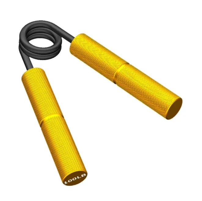 Empuñaduras de mano portátiles Rehabilitación de muñeca Brazos Entrenamiento de fuerza muscular Pellizco de dedo Entrenador de pinzas Expansor carpiano Primavera de aluminio Gimnasio en casa Aumento pesado