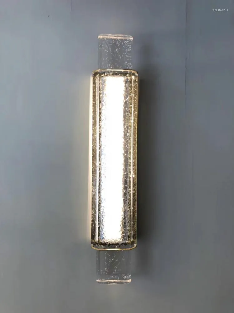 Vägglampa sovrum led strängglas sconce bubbla bar belysning lyx remsspegel wandlamp vardagsrumsarmatur
