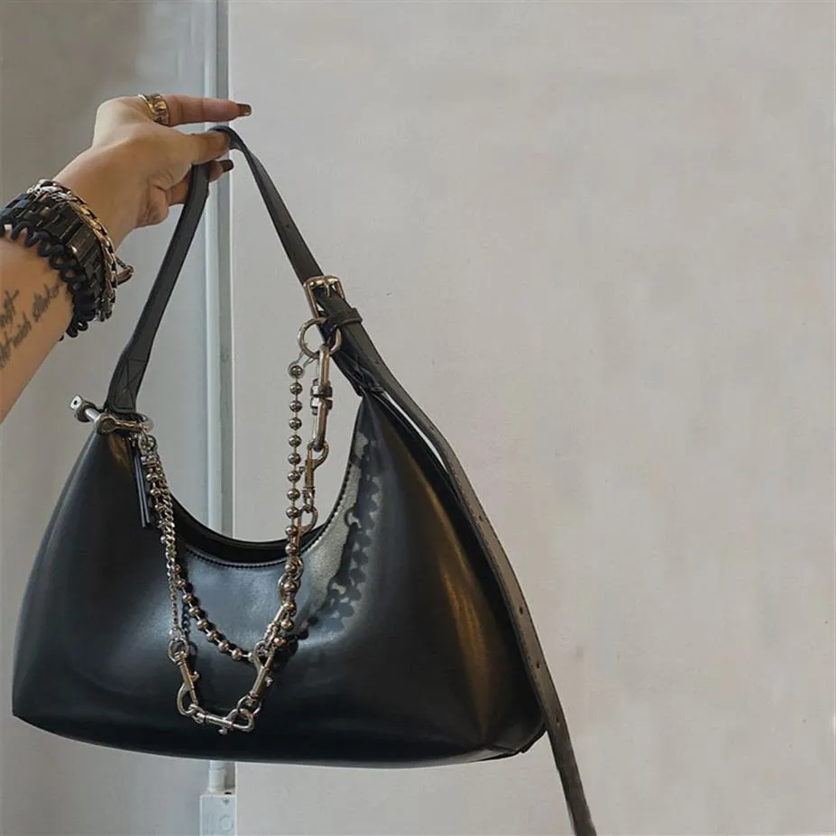 HBPアンダーアームバッグハンドバッグ財布レトロパンククールガールデザイナーファッションチャンネル女性バッグレザー高品質のハンドバッグ231M