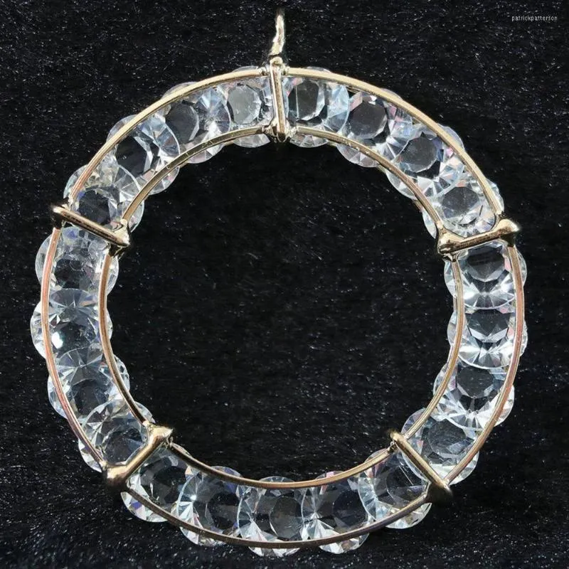 Anhänger Halsketten Ly Strass Perlen Kristall Mode Anhänger Kupfer Überzogener Bogen Kreis Käfig 30mm 50mm DIY Schmuck Machen 2/stücke B890