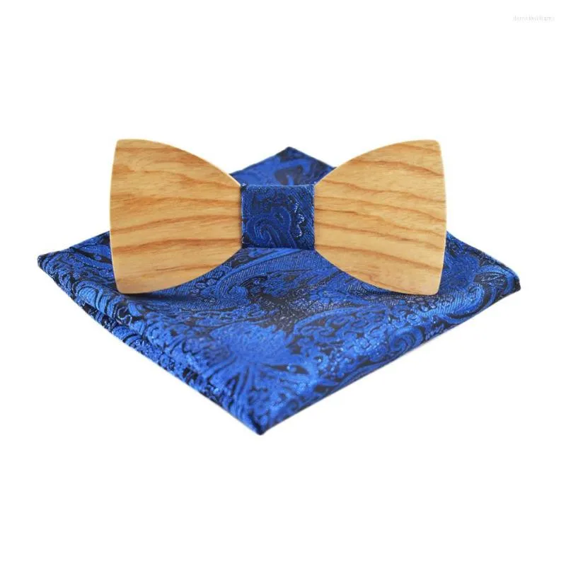 보우 넥타이 남성 수제 나무 나비와 손수건 영국 파티 웨딩 비즈니스 액세서리 gravata