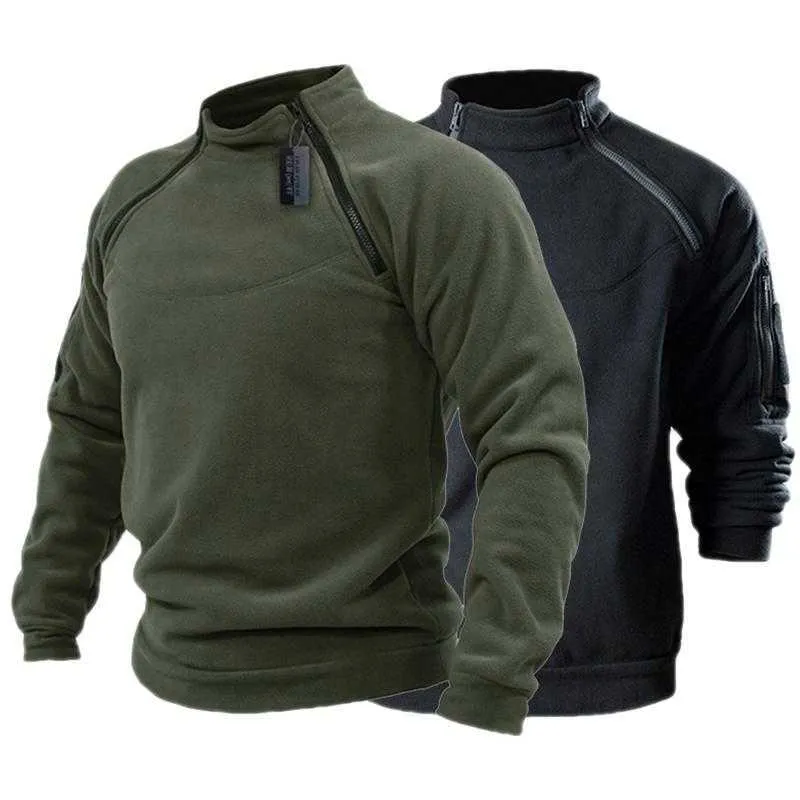 Outdoor-Jacken, Hoodies, warmer Reißverschluss-Pullover, winddichte Herrenjacke, warmer Bergpullover, Herren-Winter-Outdoor-taktische Outdoor-Polar-Fleece-Jacke, 0104