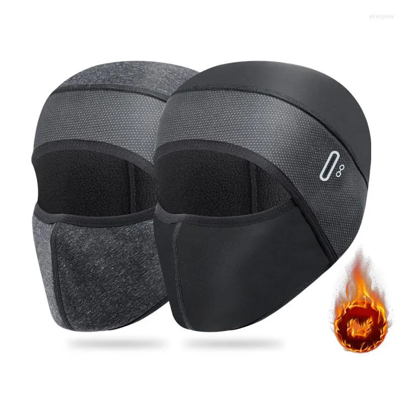 Cycling Caps Winter Warm Riding Mask Motorcycle Bike Cap Polar Fleece Winddichte Ski Face Protection Headdear Hat Keep