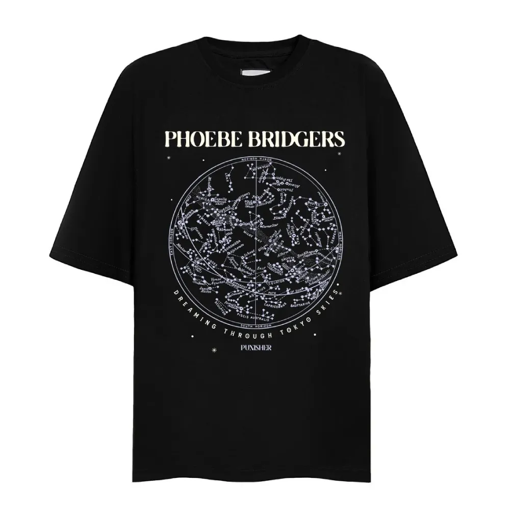 Phoebe Bridgers Tokyo Gökyüzü Gömlek Bridgersontour Phoebe Bridgers Tokyo Gökyüzü