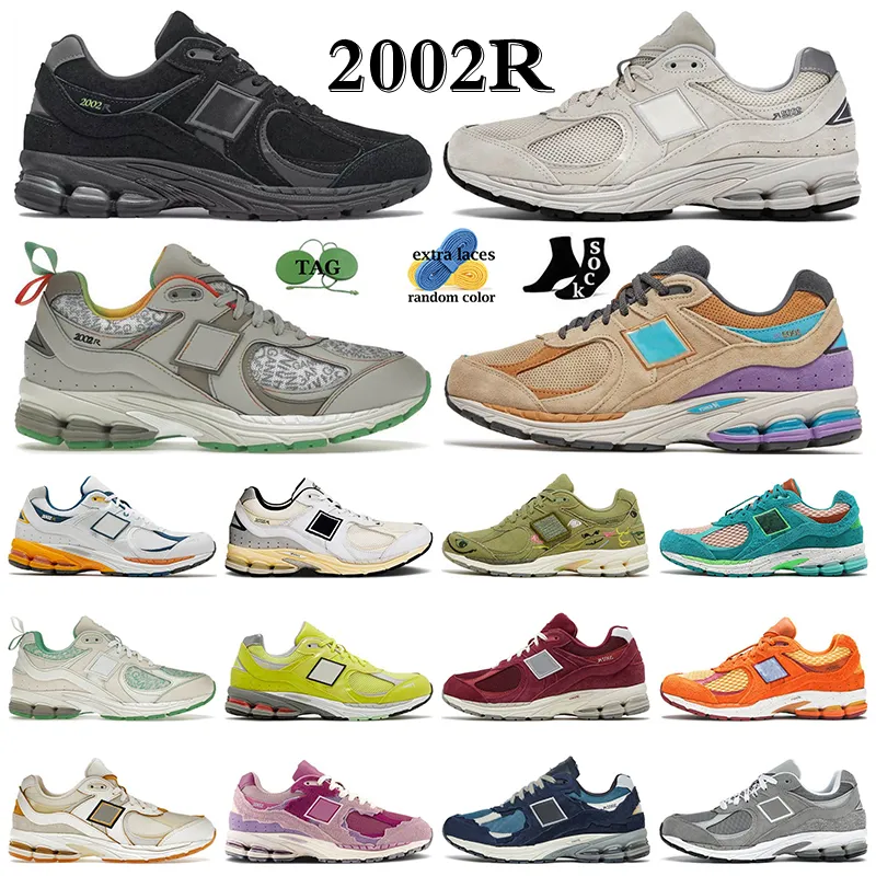 Nb2002r m￤n kvinnor casual skor 2002r sneakers skydd pack regn moln ljusbrun segel gr￥ camo r￶kelse pack m￶rk marinman sport tr￤nare