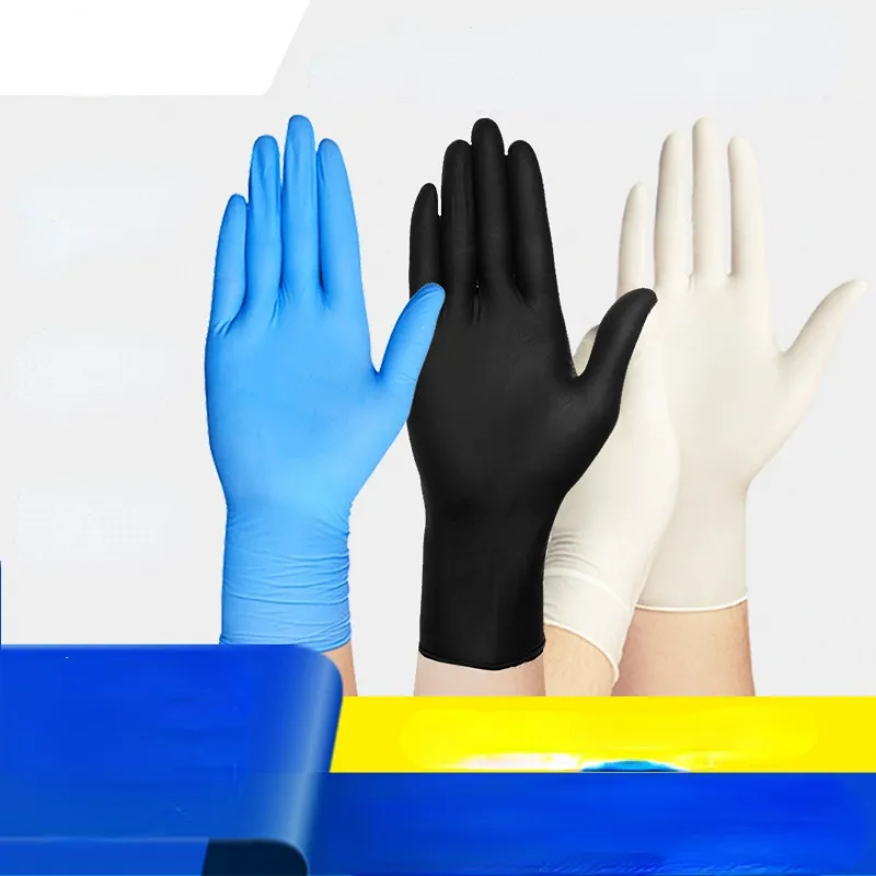 Rękawiczki rękawiczki do czyszczenia nitrylowego Alergia Wodoodporna wodoodporna olej na zmywarka do zmywania spożywczego Rękawice jednorazowe