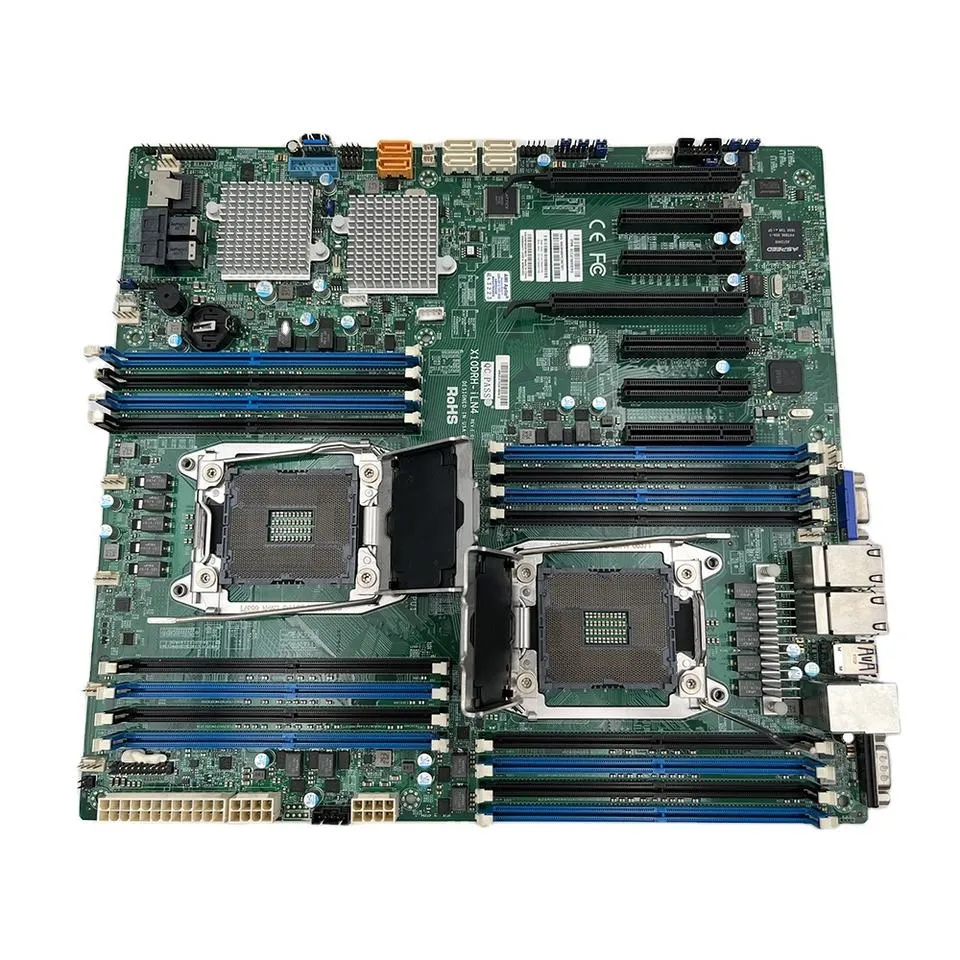 Carte mère de serveur bidirectionnelle originale pour Supermicro pour X10DRH-ILN4 X99 2011, prise en charge E5-2600 V3/V4, Test parfait