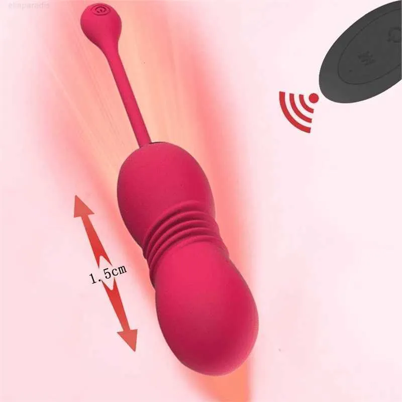 Sex toy massager G Spot Eggs Telescopic Vibrator Male Prostate Massager Wireless Remote Control Dildo Butt Plug Anal Toys For Men