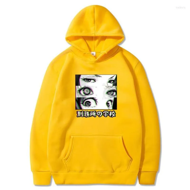 Erkek Hoodies Moda Anime Baskı Göz Hip Hop Özel Hoodie Erkekler/Kadın Fleeces Sweatshirt Hoody