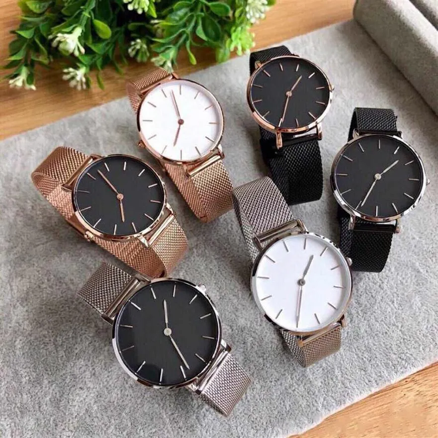 Lüks kadınlar dw kuvars basitlik bayanlar moda gül altın gümüş Daniel'in saatleri 32mm 36mm orolologi da donna di lusso292v