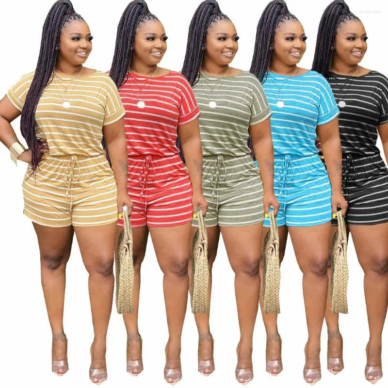 Женские спортивные костюмы 2023 Summer Trend Fashion Classic Hedging Stripes Loase Casual Multicolor Home Printing Short.