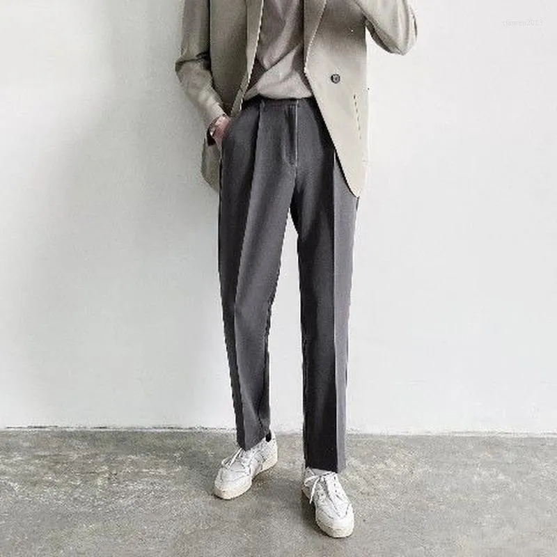 Męskie garnitury 2023 Koreańska wersja męska chłopcy proste spodnie cienki wiosna i jesienna swobodna ulica mody