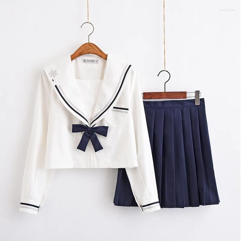 Set di abbigliamento Donna High School JK Colletto da marinaio Abiti uniformi Giappone Set di abiti carini Kawaii