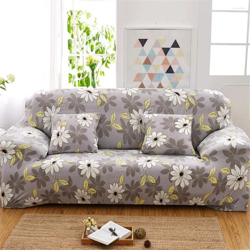 Chair Covers Floral Printed Slipcovers Sofa Stretch Plaid Couch Cover For Living Room Home Decor