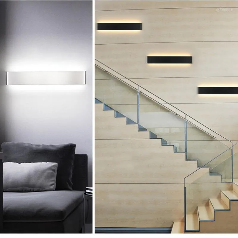 Lampes murales lampe salle de bains LED miroir lumières 6W moderne minimaliste en aluminium chambre à côté du salon escalier éclairage luminaires décoratifs